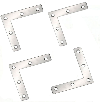 Stainless Steel CORNER PLATE 80MM X 80MM 4PC/PACK